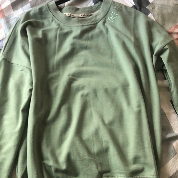 Brandy Melville Other - Very cute green sweatshirt! Barely worn! Make offers!